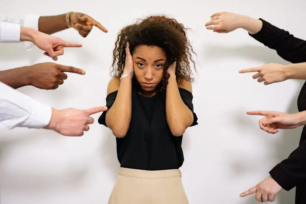Problems with the Bro Code People Pointing Fingers at a Stressed Woman. Why Can Bro Code Harm Women